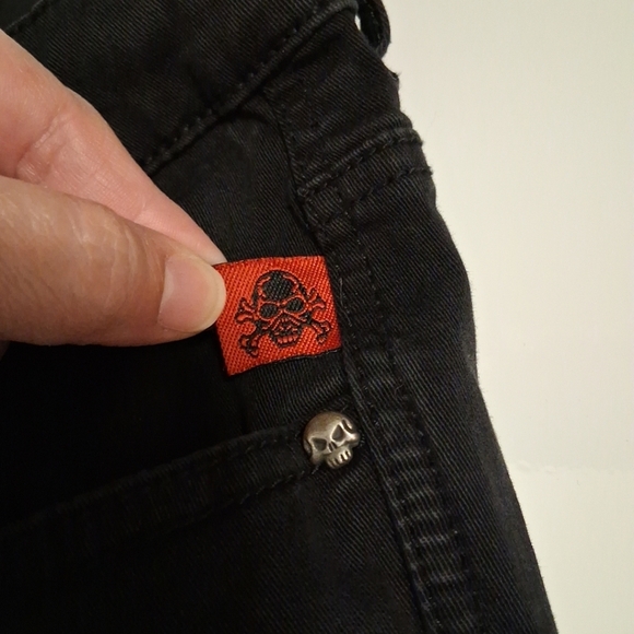 Tripp NYC Y2K Low-Rise Black T-Back Skinny Jeans, size 18R - Picture 7 of 13